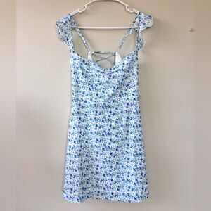 Princess Polly Landon Mini Dress Blue Floral Size 6 New With Tags!